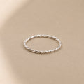 Bella Twisted Ring handcrafted in solid 925 sterling silver, design by Ryã Atelier.